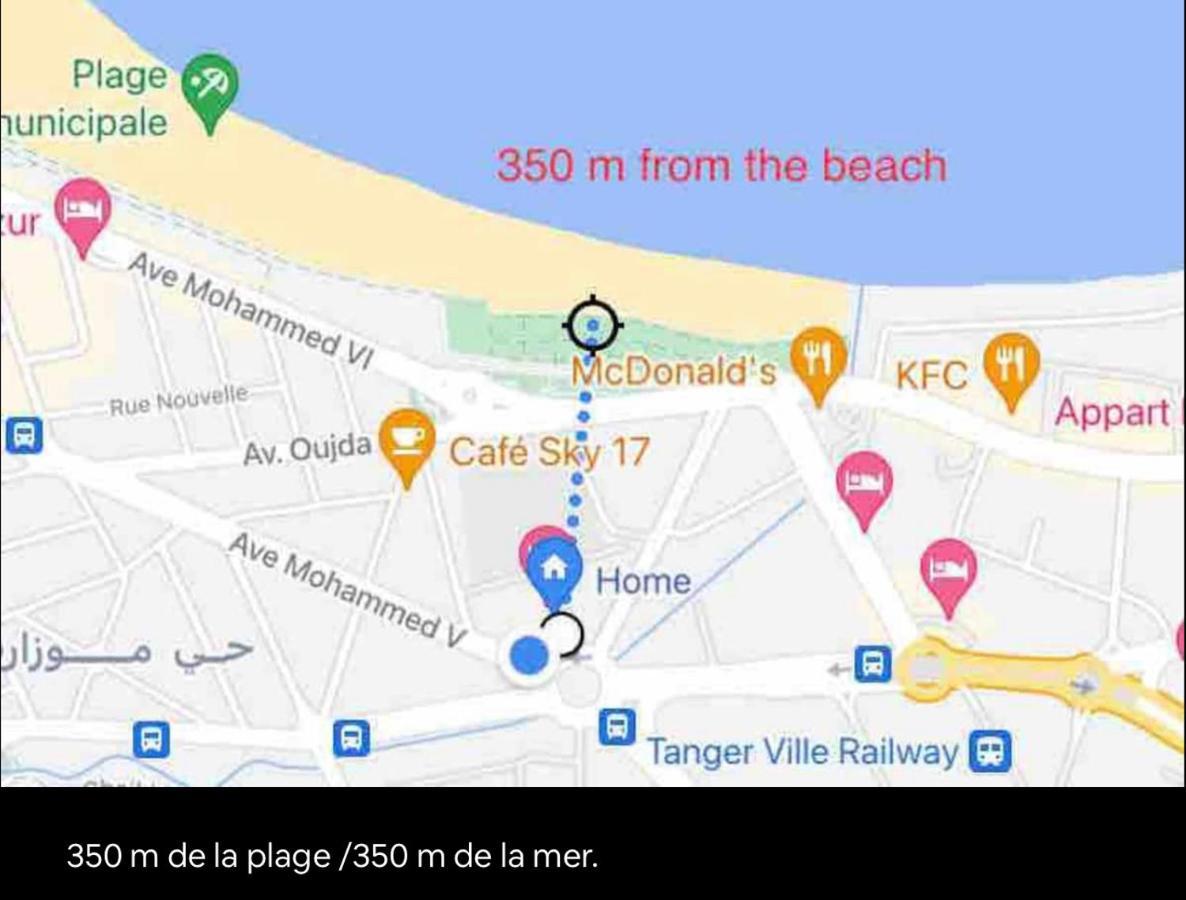 Joli Studio Vue Sur Mer - Gare Tgv Tánger Exterior foto